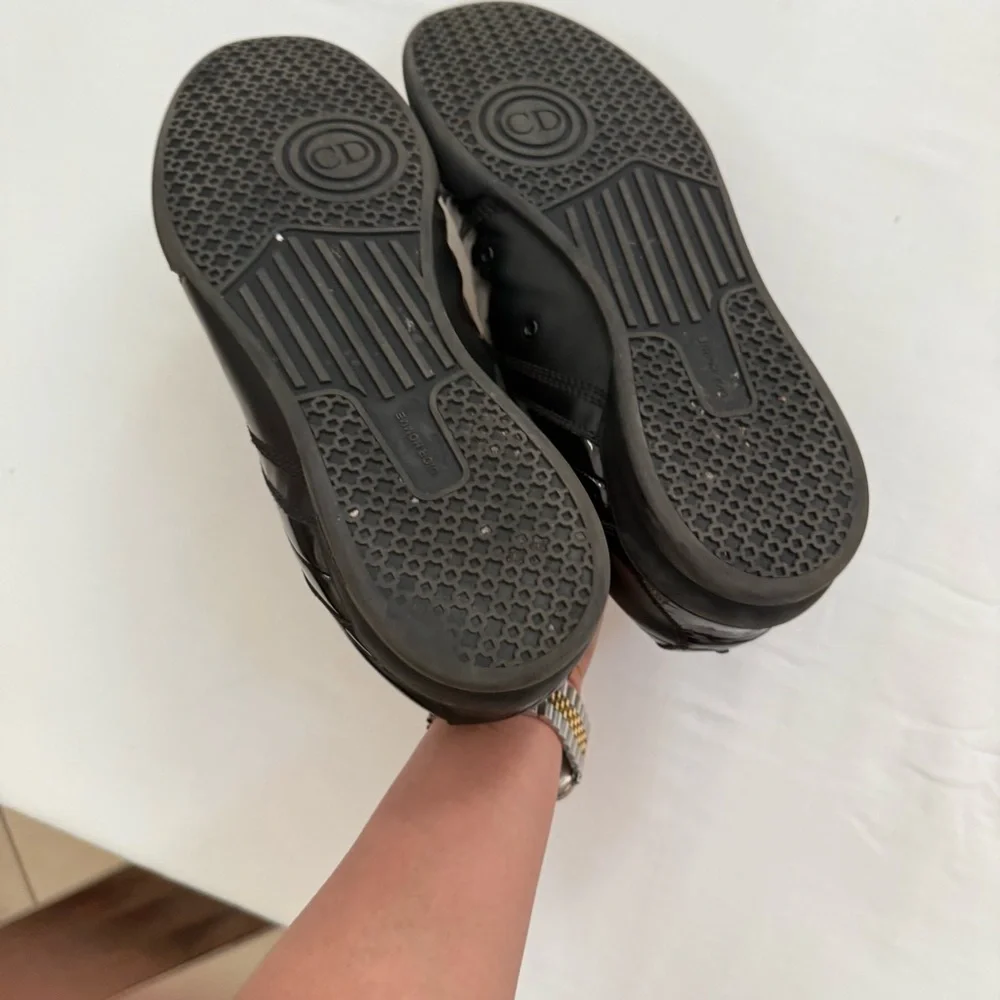 Dior Black Sneakers Sleek Leather Design - Picture 12 of 15